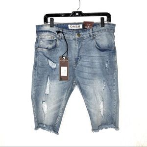 Dash Vintage Style Streetwear Distressed Denim Shorts New With Tags